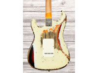 Fender Custom Shop 1961 Stratocaster Super Heavy Relic 3A RW Aged Olympic White 3TSB Fender Custom Shop 1961 Stratocaster Super Heavy Relic 3A RW Aged Olympic White 3TSB